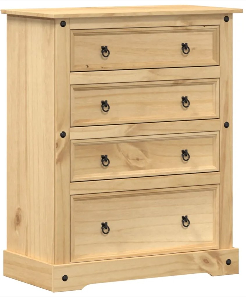 4005675 vidaXL Скрин Corona, 92x48x114 см, бор масив