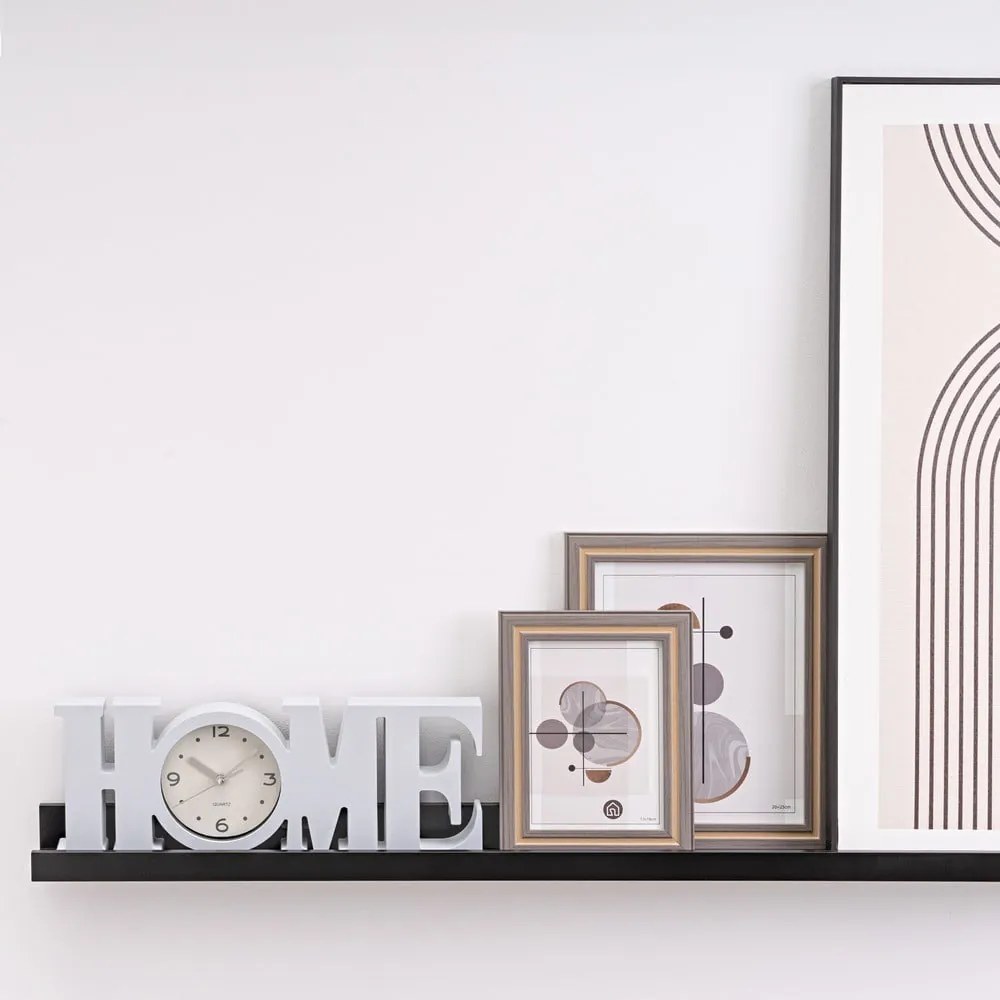 Черен стенен рафт за картини 80 cm – Casa Selección