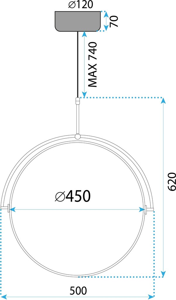 Лампа LED APP1427-C 50cm