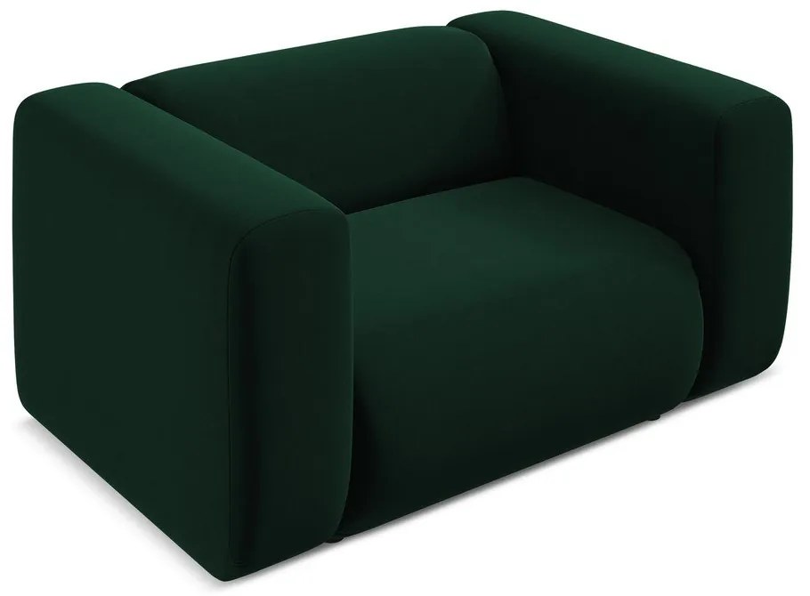 Тъмнозелено кадифено кресло Ekahi – Makamii