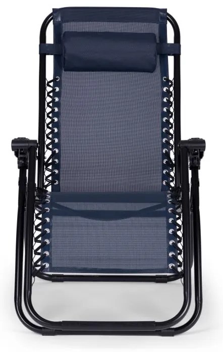 Шезлонг тъмно синьо