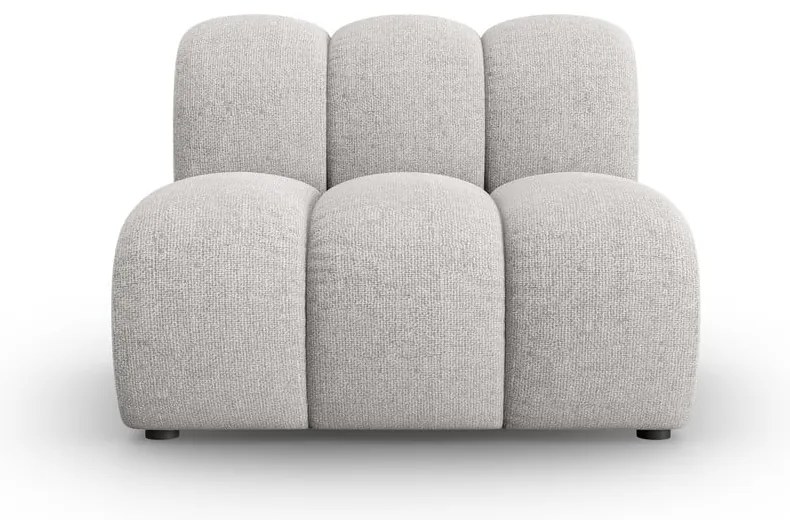 Светлосив модулен диван (среден модул) Lupine – Micadoni Home