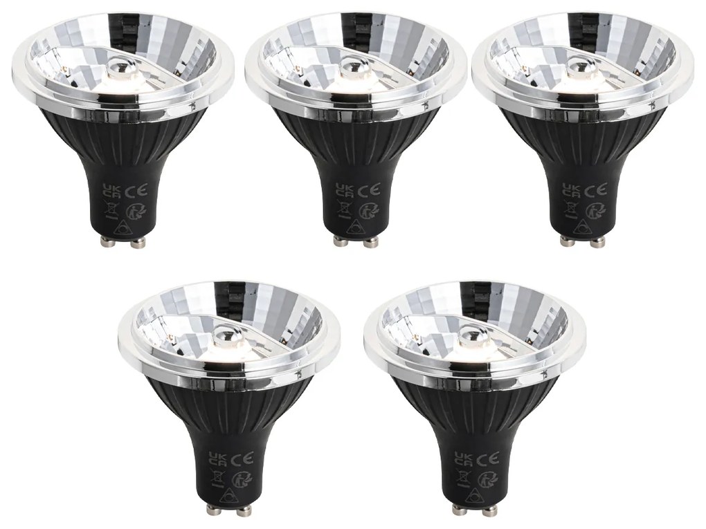 Комплект от 5 димируеми LED крушки GU10 70 мм 6.5W 600 лм 3000K