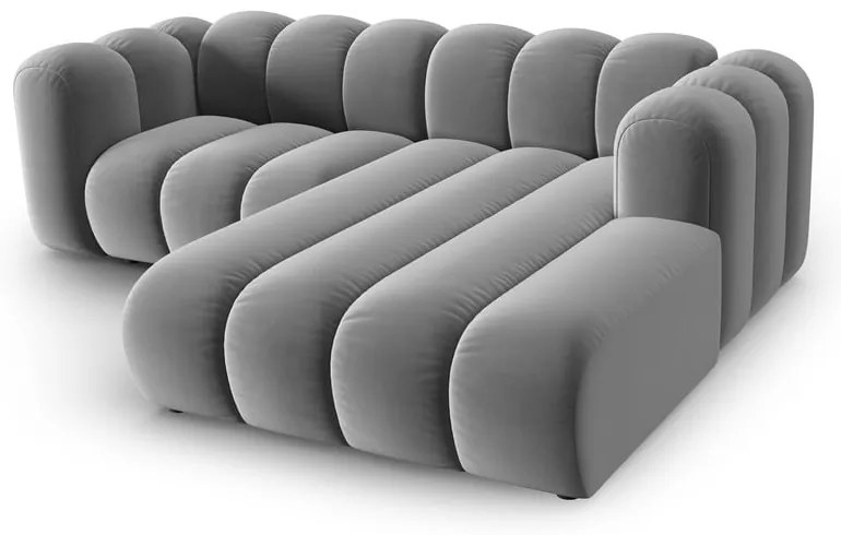 Светлосив ъглов диван (десен ъгъл) Lupine – Micadoni Home