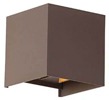 Външна стенна лампа ръждиво кафява с LED 2-светлина IP54 - Edwin