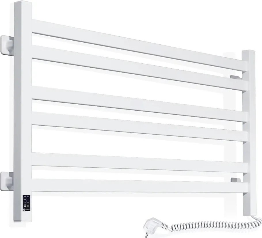 Електрическа сушилня за кърпи с термостат AVANGARD 181W 50x90 cm бяла дясна