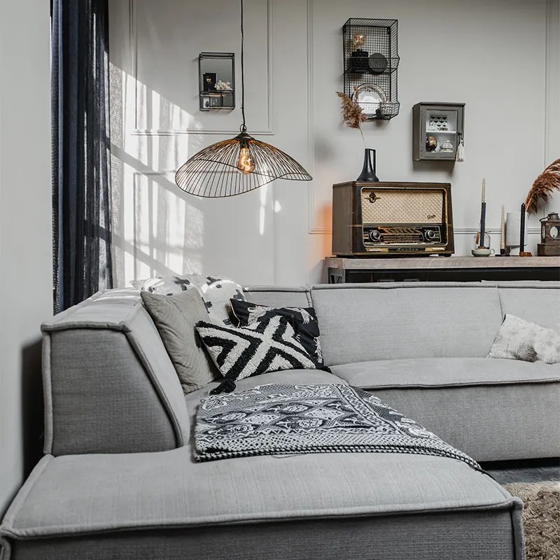 Дизайнерска висяща лампа месингов проводник 64cm - Pia