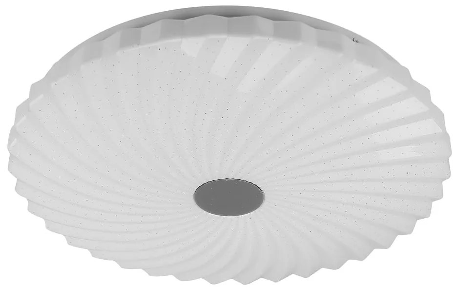 Бяло LED осветително тяло за таван с дистанционно управление 38,5x38,5 cm Calipso – Candellux Lighting