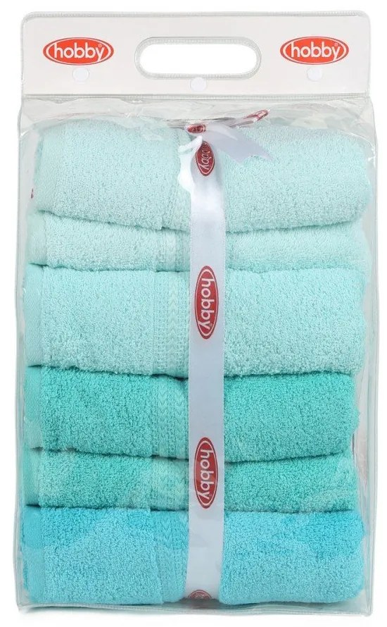 Комплект от 4 кърпи Вода, 70 x 140 cm Rainbow - Foutastic