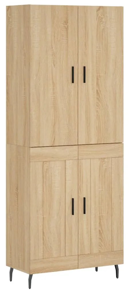 3195806 vidaXL Висок шкаф, дъб сонома, 69,5x34x180 см, инженерно дърво