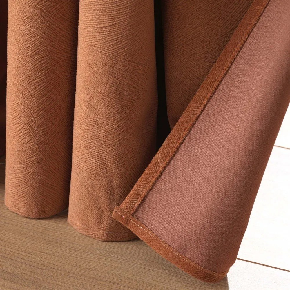 Кафяво перде 140x260 cm Olympe – douceur d'intérieur