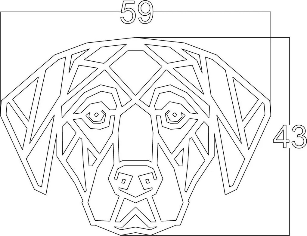 Декорация на стена Dog