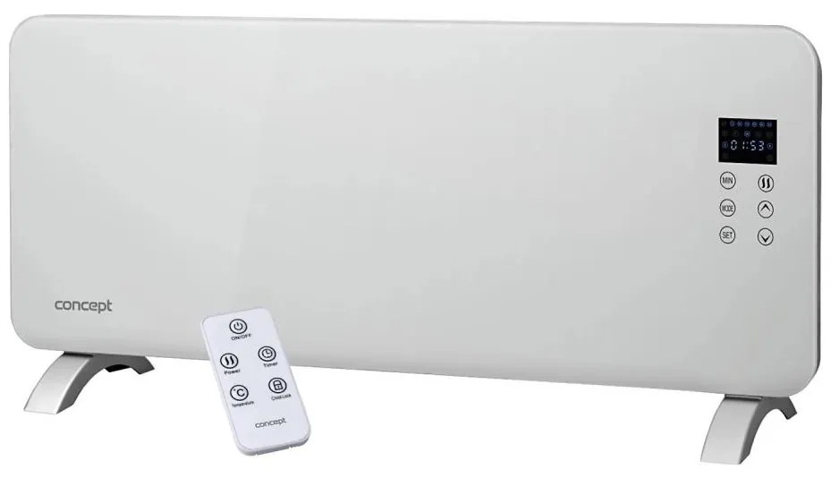 Concept KS4000 - Електрически нагревател/конвектор 2000W IP24 бял +дистанционно управление