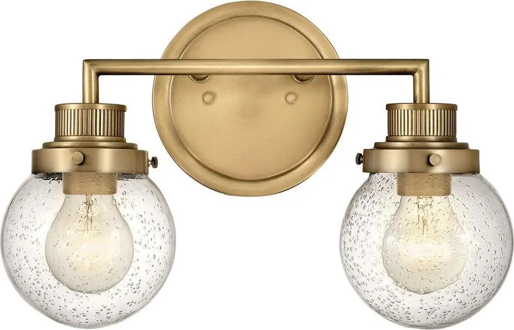 Quintiesse QN-POPPY2-HB-BATH - Стенно осветително тяло за баня POPPY, 2xE27/60W/230V, IP44, златисто