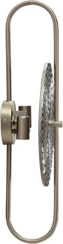 Метална стенна лампа в сребрист цвят Silvery – Mauro Ferretti