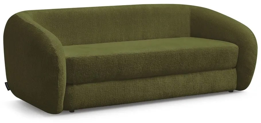 Зелен шенилов сгъваем диван 228 cm Neyo – Bobochic Paris