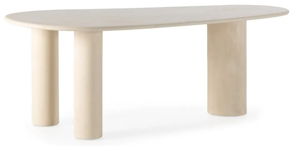 Трапезна маса от декор от камък 100x201 cm Daila – MOME