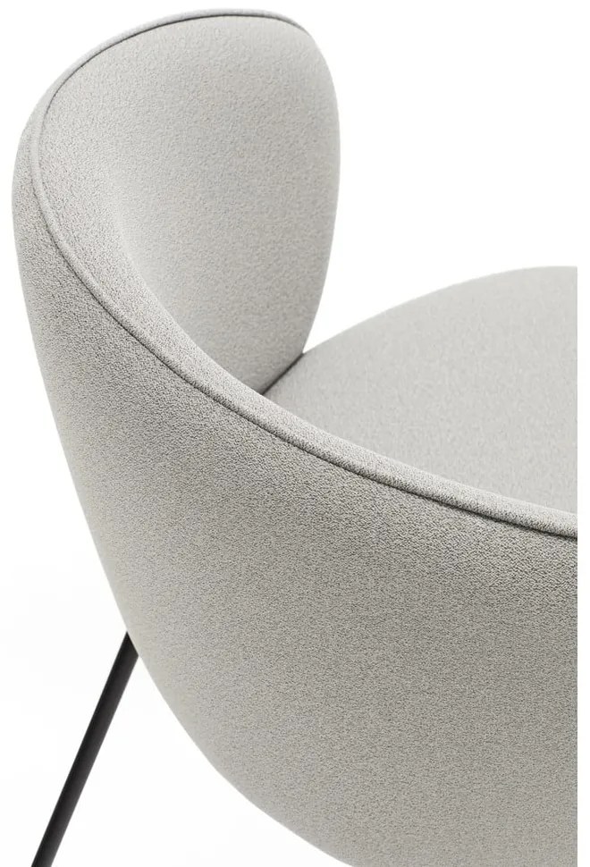 Светлосиви тапицирани трапезни столове в комплект 2 бр. Add – Teulat