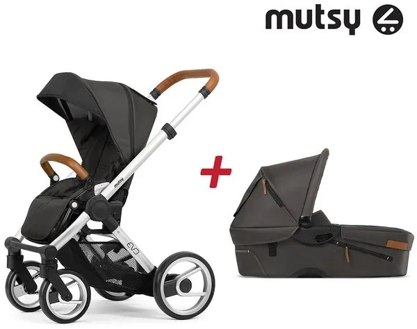 Бебешка количка 2в1 EVO UN Standard MUTSY - Urban Nomad Stone Grey