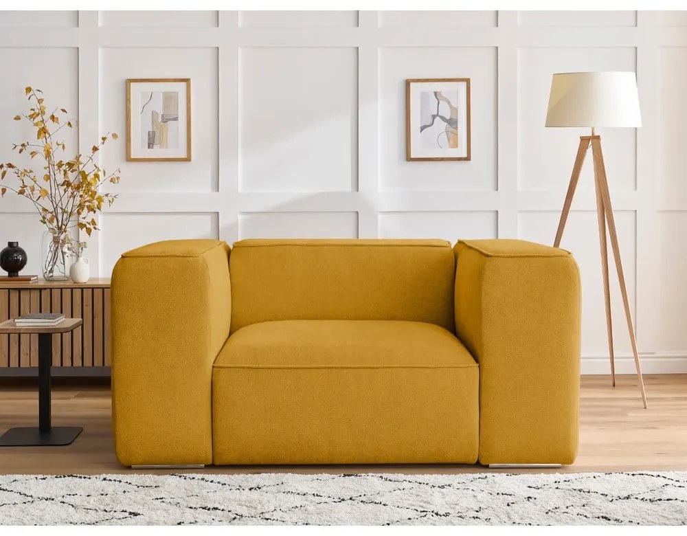 Кресло в цвят жълта охра Zephyr – Bobochic Paris