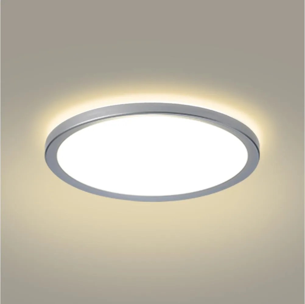Brilagi - LED таванен плафон за баня ULTRA SLIM LED/24W/230V Ø 42 cm сребристо IP54