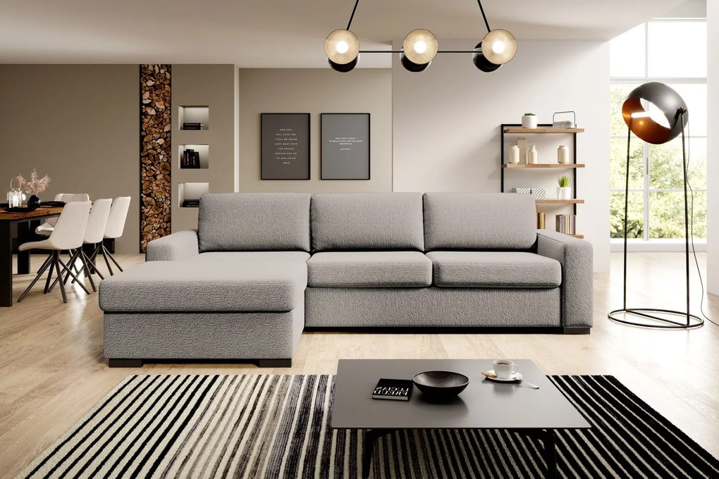 Ъглов Диван Орхидея-Екрю-Ляв