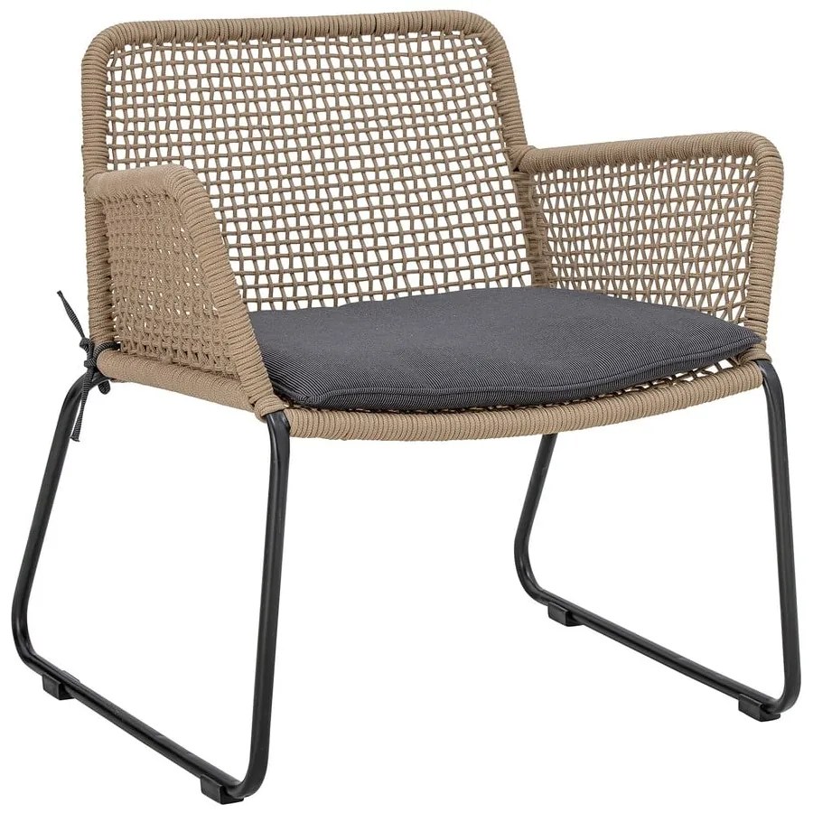 Градински фотьойл в сиво и бежово Mundo – Bloomingville