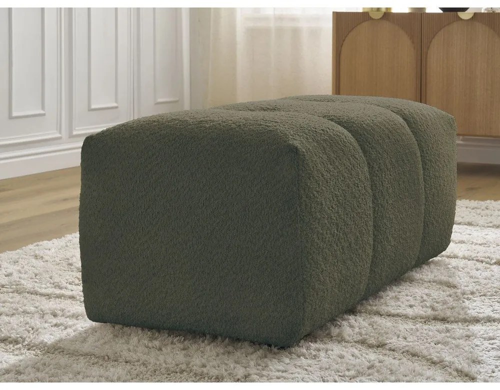 Табуретка от букле в цвят каки Roxelane – Bobochic Paris