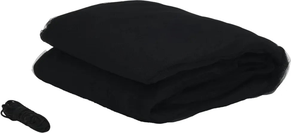 Мрежа против комари за чадър 220 mesh черен Φ300x230 см