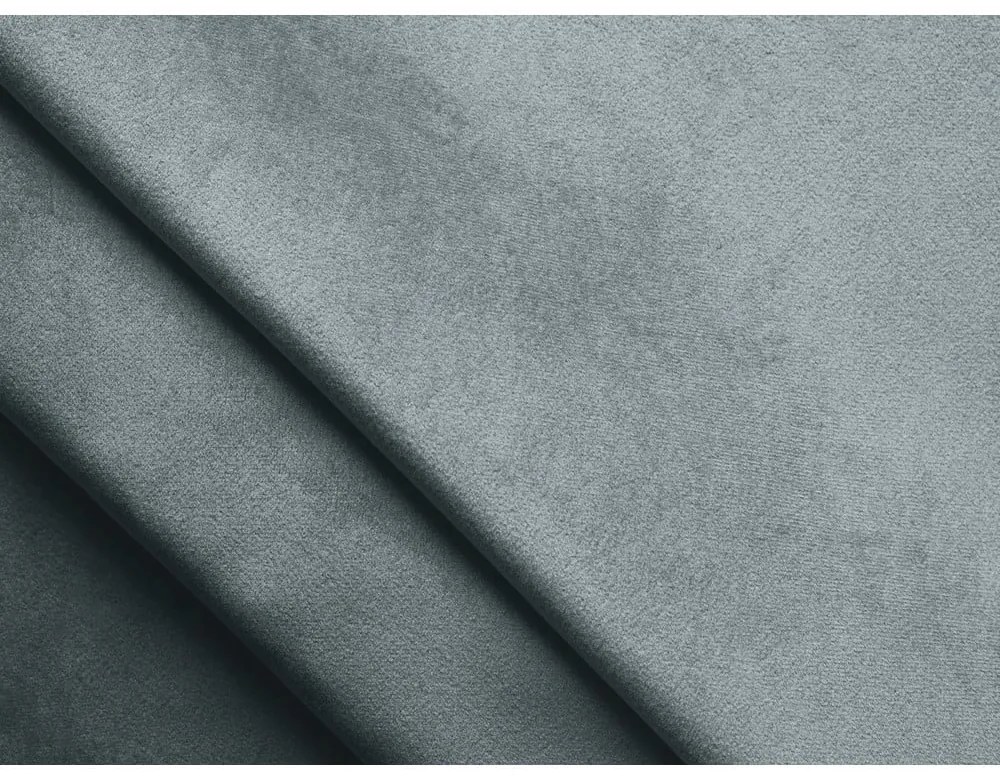 Син кадифен сгъваем/с място за съхранение диван 238 cm Kalena – Makamii