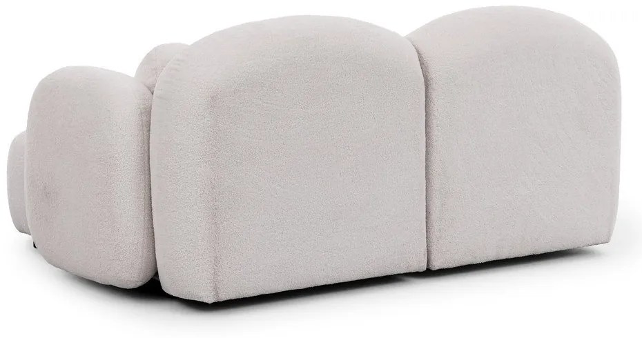 Кремав ъглов диван от прежда с примки от букле (десен ъгъл) Orbit – Ropez