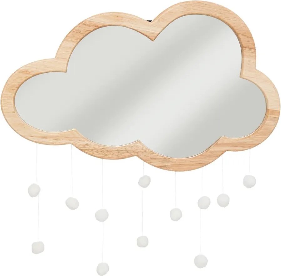 Atmosphera - Детско стенно огледало CLOUD 40x36 см каучуково дърво