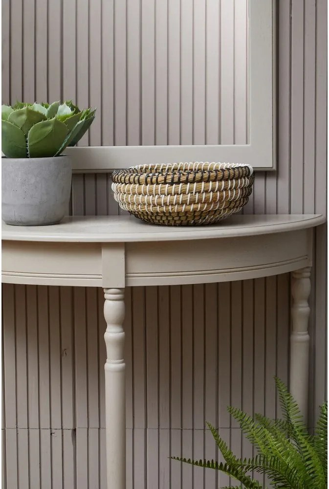 Бежова конзолна маса от масивен бор 30x80 cm Heritage – Premier Housewares