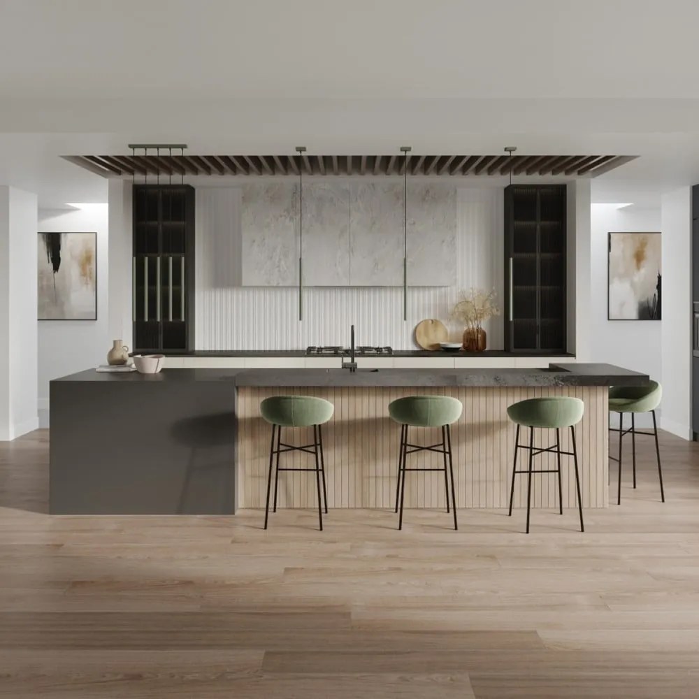 Зелено висящо осветително тяло Fideus – Sollux