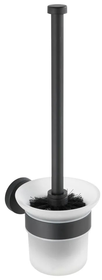 Четка за тоалетна от неръждаема стомана, черна Bosio - Wenko