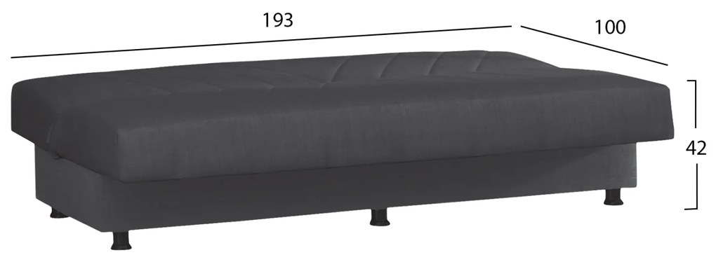 Диван Андре HM3271.03 цвят антрацит