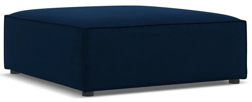 Тъмносиня кадифена табуретка Jodie – Micadoni Home