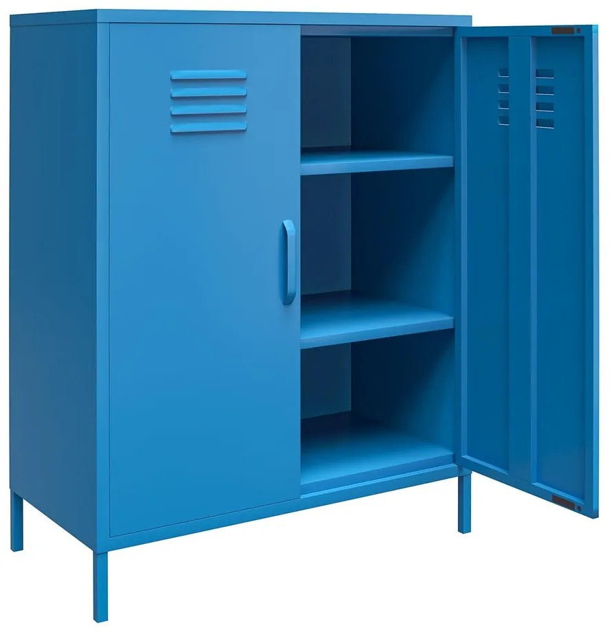 Син метален шкаф , 80 x 102 cm Cache - Novogratz