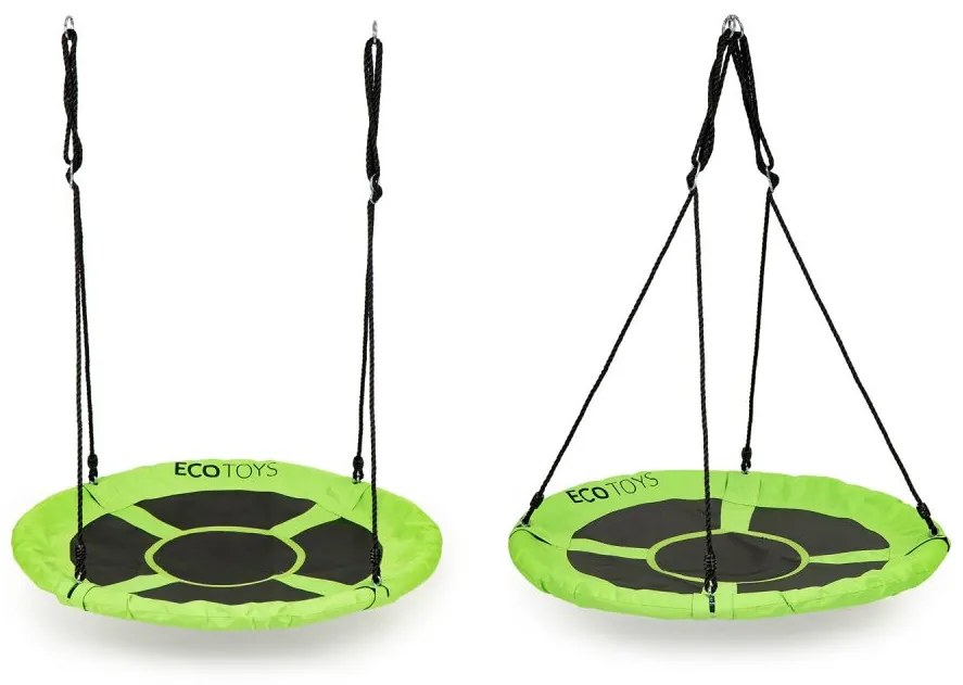 Градинска люлка "Щъркелово гнездо" 110 cm ECOTOYS зелена