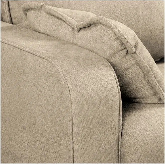 Бежов ъглов диван (десен ъгъл) Beata - Ropez