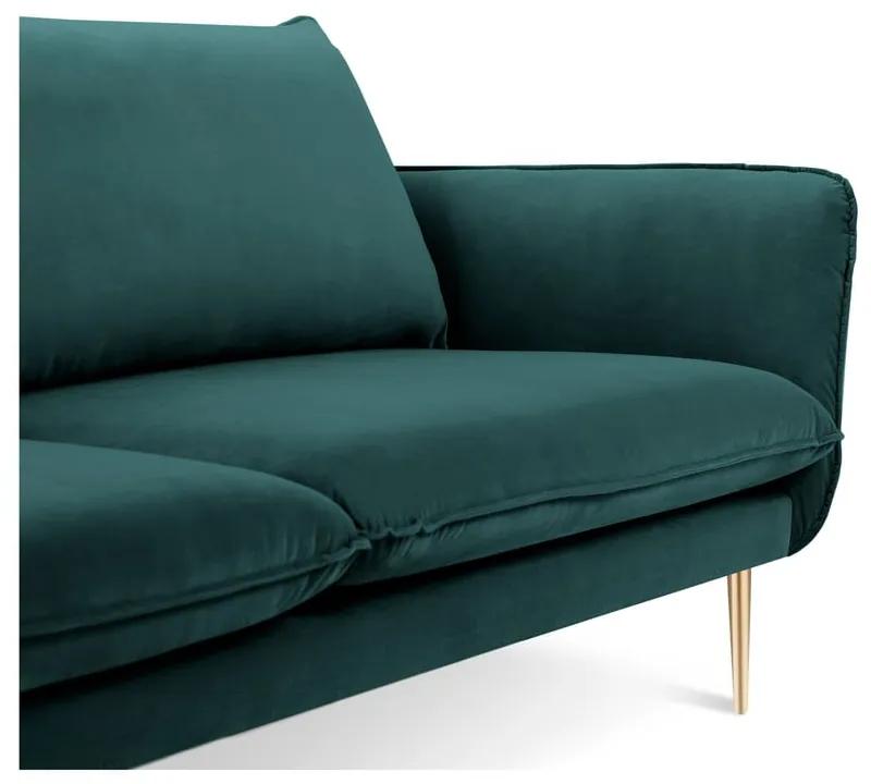 Диван от кадифе в петролено зелено , 160 см Florence - Cosmopolitan Design