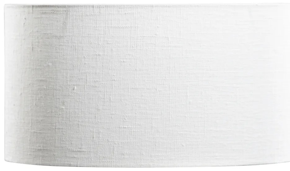Овална абажура от лен бял 35/23/18
