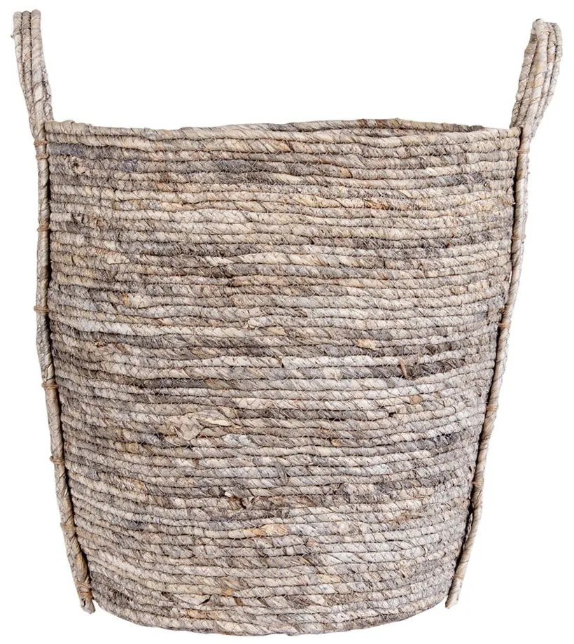 Сива кошница за съхранение, изработена от царевични листа Udine - House Nordic