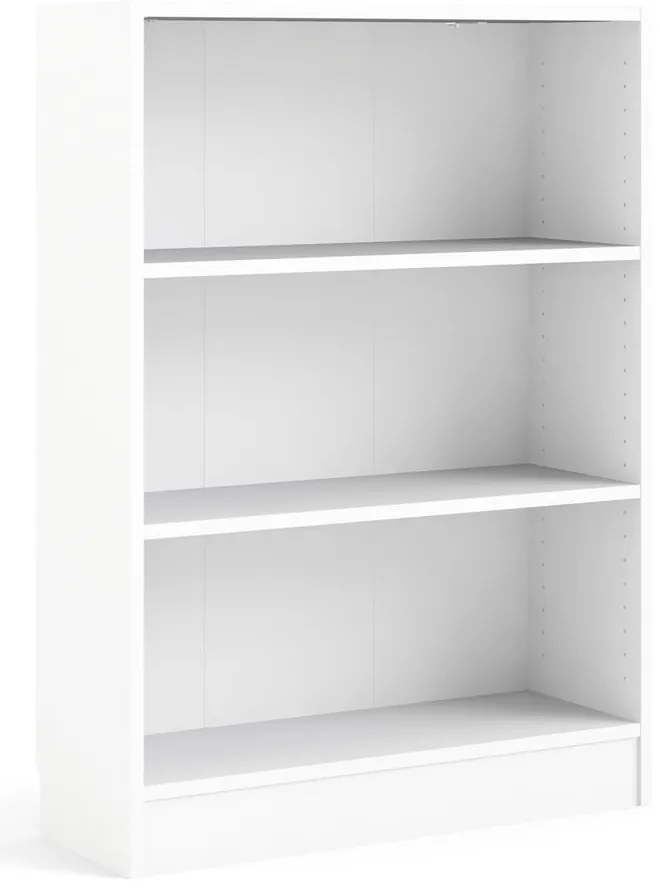 Бял шкаф за книги 79x107 cm Basic - Tvilum