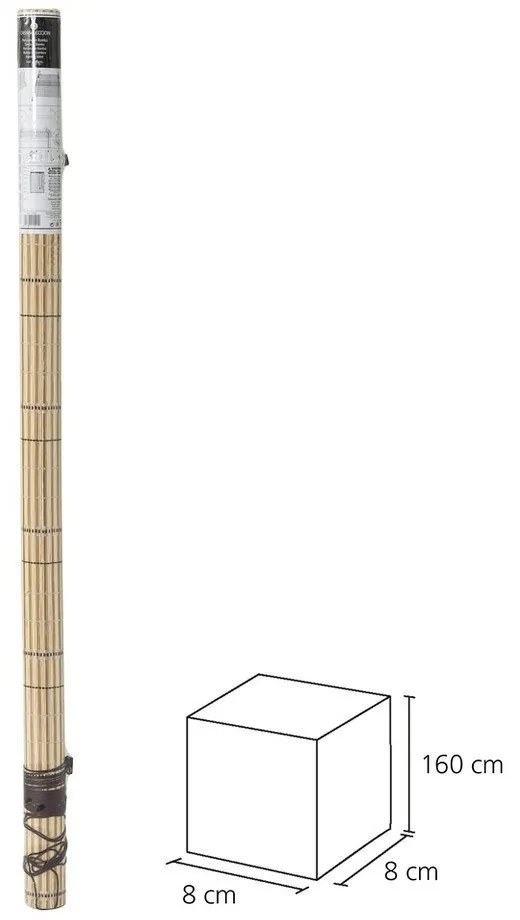 Светлокафява бамбукова ролетна щора 160x180 cm Natural Life - Casa Selección