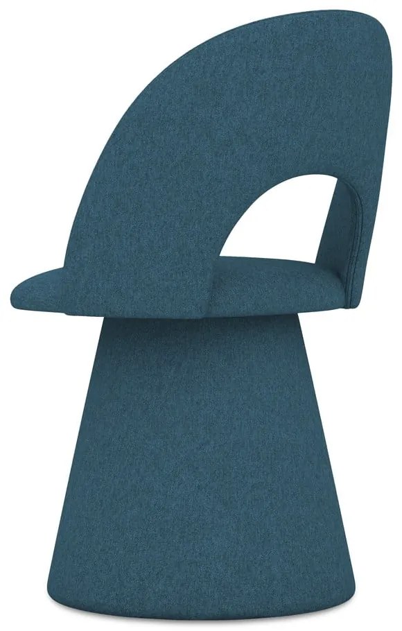 Син тапициран трапезен стол Kalo – Makamii