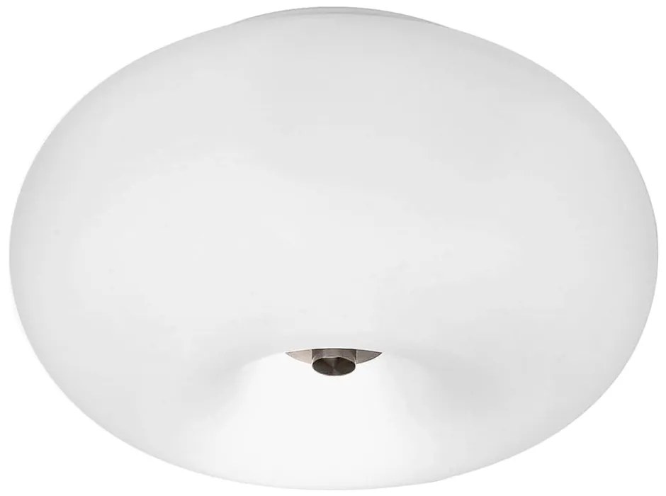 Бяло осветително тяло за таван със стъклен абажур OPTICA – EGLO