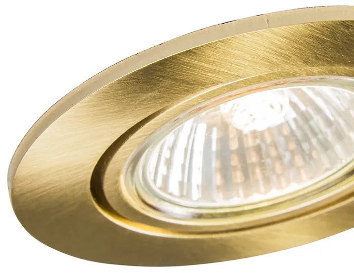 Смарт вградено осветление златно, накланящо се, вкл. Wifi GU10 - Cisco