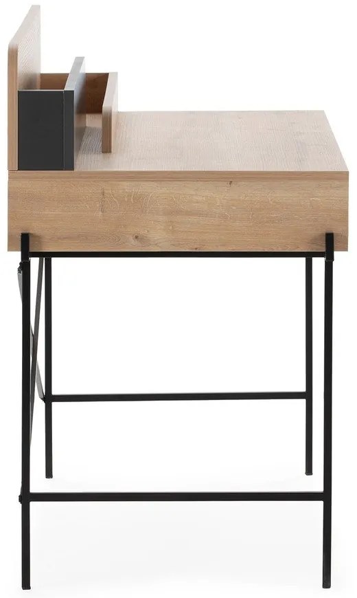 Работна маса от масивен дъб 60x113 cm Lila – Marckeric