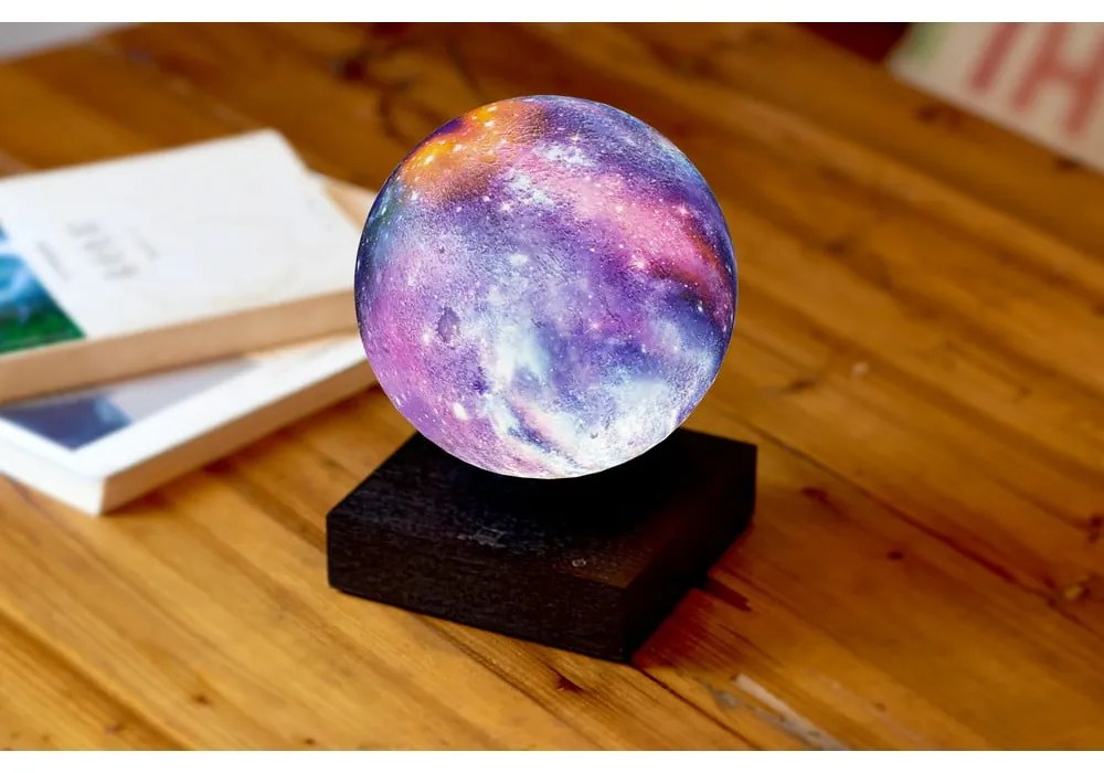 Черна светлинна декорация за контакт ø 12 cm Galaxy – Gingko